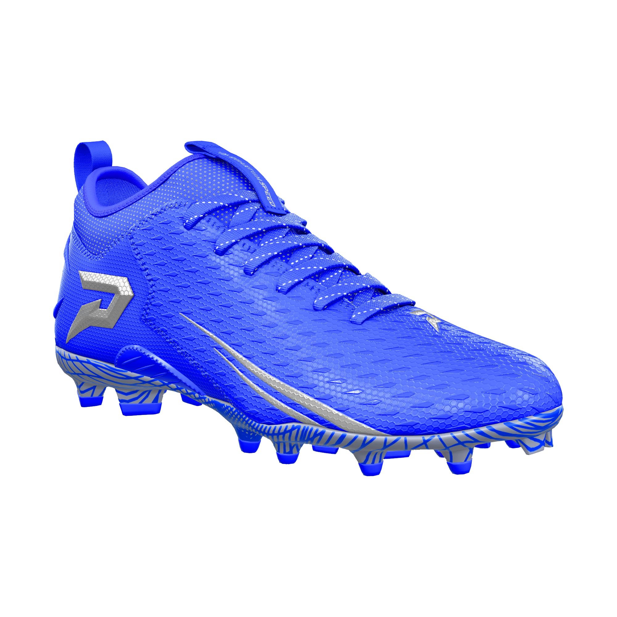 Phenom Elite Quantum Speed 2.0 Football Cleats - Team Colors (Blue, US Footwear Size System, Adult, Men, Numeric, Medium, 9)
