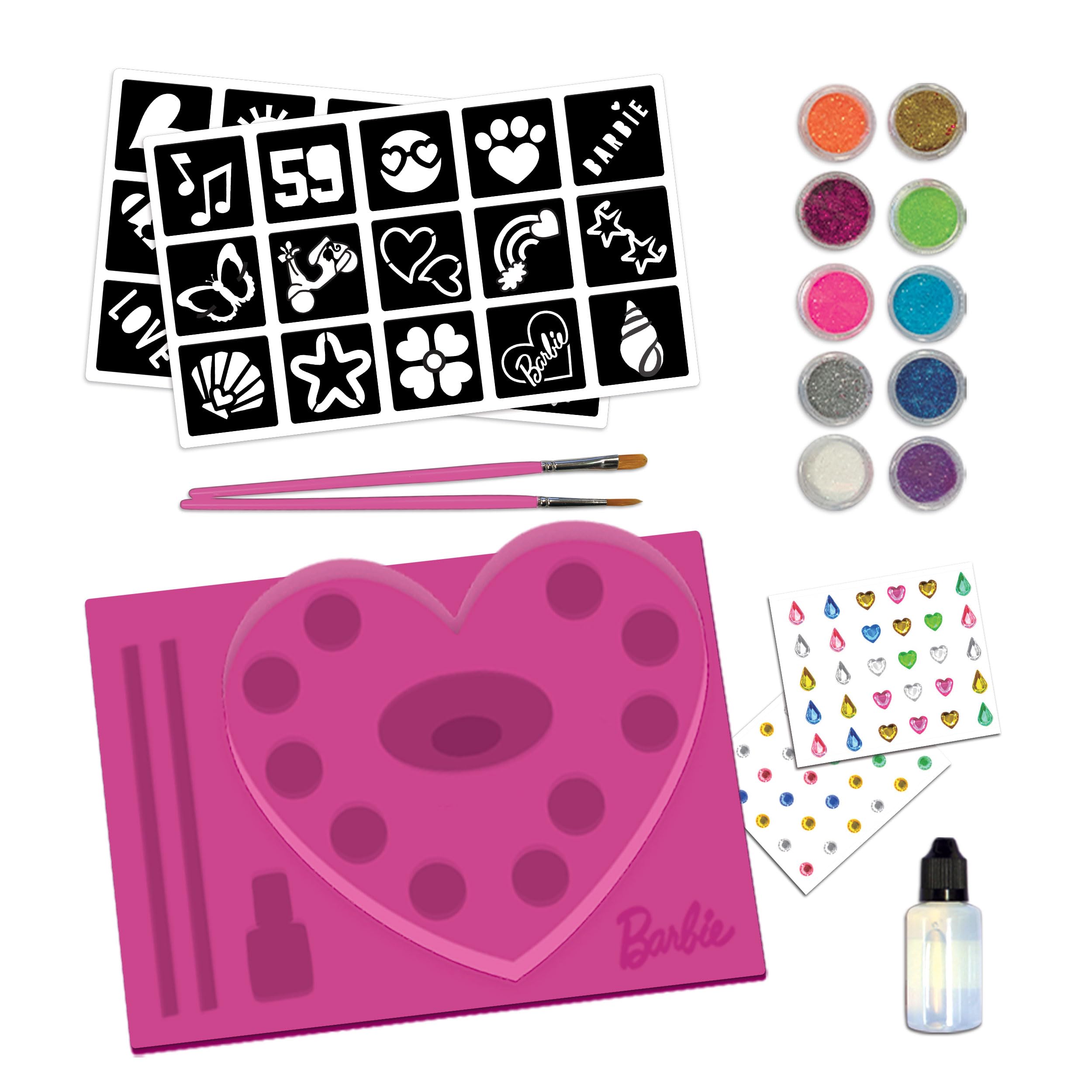 Lisciani Gry - Barbie My Glitter Tattoo, Kwiatowy Kolor Meine Scientillant-Tatuaggi, S, 100958