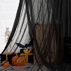 Halloween Gaze Tuch 2,15x10m - Gruseldekoration Für Party & Spukhaus