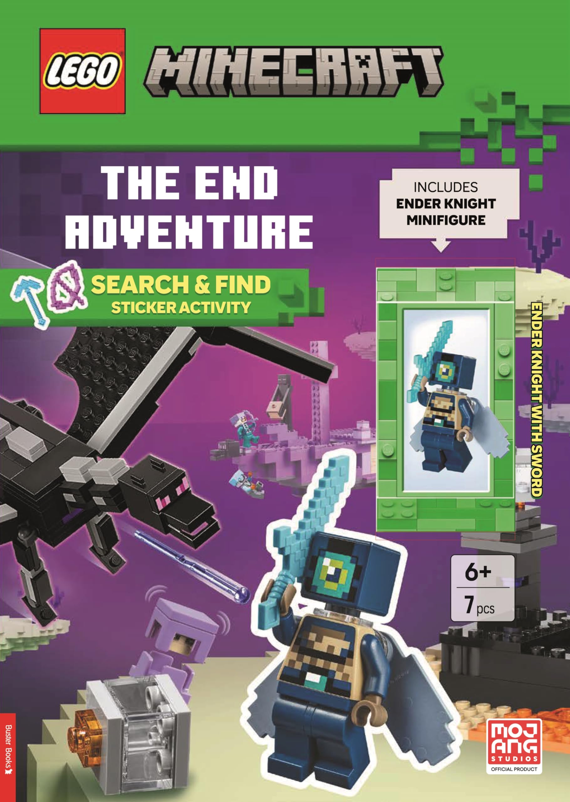 LEGO® Minecraft™: The End Adventure Search & Find Sticker Activity Book (with Ender Knight minifigure and sword) (LEGO® Search and Find)