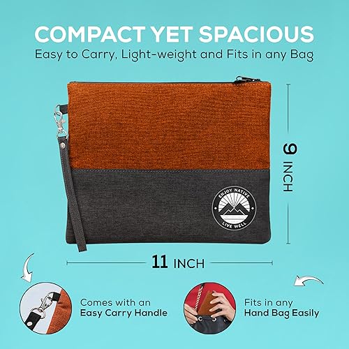 Miniatura 3 de Bolsa a prueba de olores con cerradura de 11 x 9 pulgadas, contenedor a prueba de olores, bolsas resistentes a olores probadas por perros, la mejor