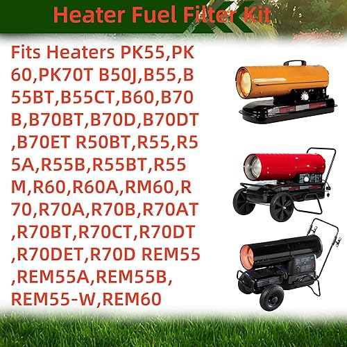 Miniatura 5 de Dgdhf Kit de filtro de combustible de repuesto M50876-05 para Reddy, Master, Remington, calentador de queroseno Desa (juego de 2)