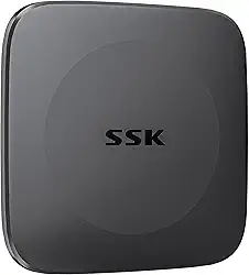 SSK SSD externo de 256 GB, disco rígido SSD portátil de até 550 MB/s, unidades de estado sólido tipo C + USB A Unidade de armazenamento externo USB 3.2 GEN2 USB C para iPhone 15/Android/Windows/Tablet