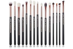 15Pcs Professional Makeup Set with Natural-Synthetic Hair