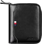 HUANLANG Mens Wallet RFID Blocking Multi Card Holder Wallets for Men Bifold Wallet with Zipper Small Men's Leather Wallet