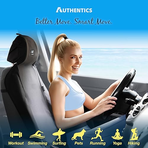Miniatura 7 de AUTHENTICS Funda impermeable para asiento de automóvil, lavable y desodorante, protector de sudor para después del entrenamiento, fundas de asiento