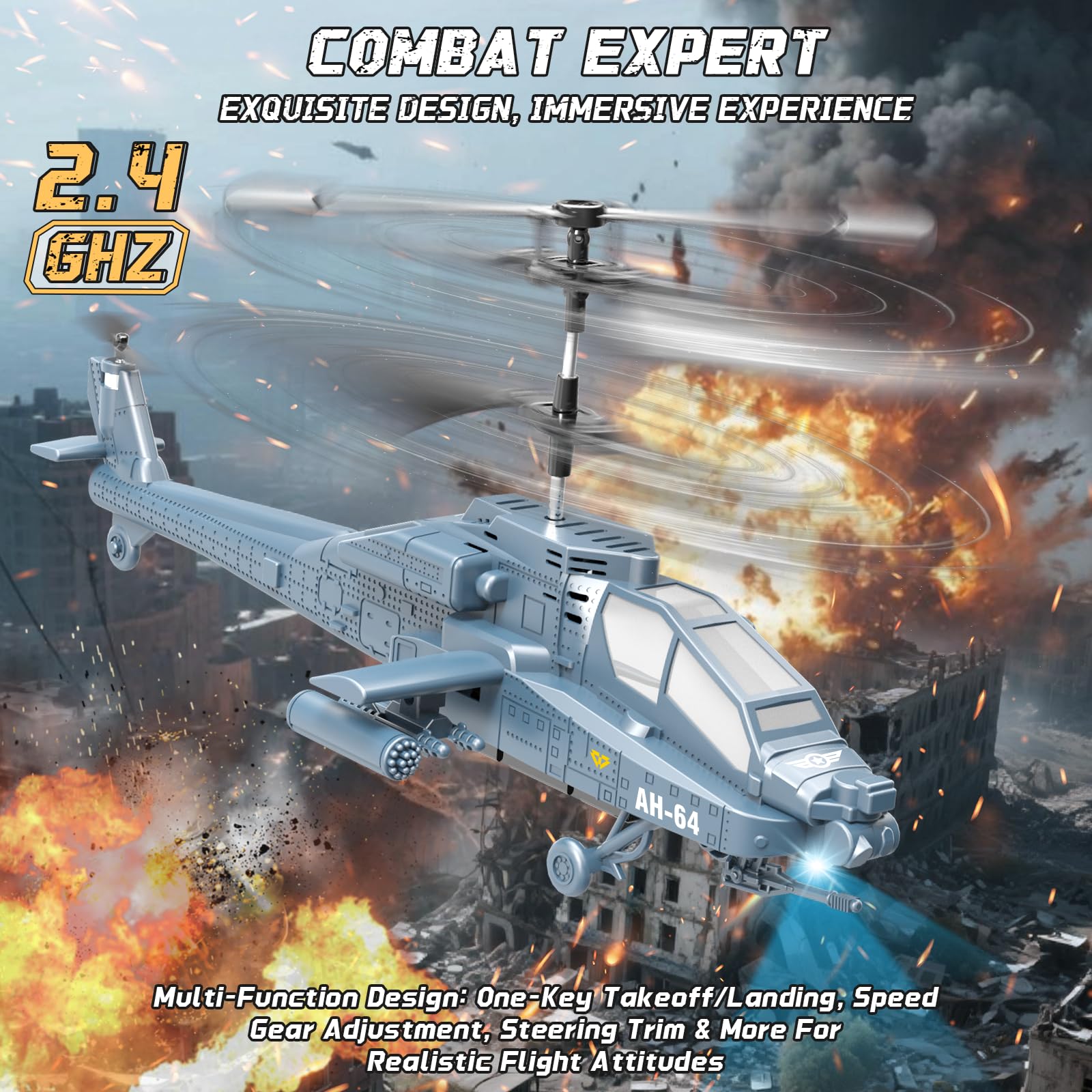 Charmofun Zdalnie sterowany helikopter (Niebieski)