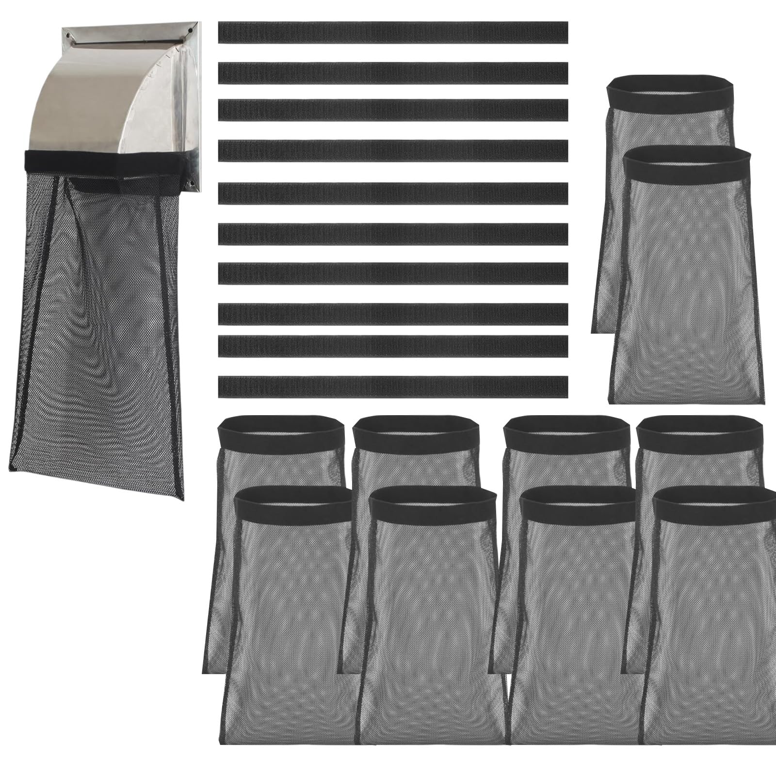 Photo 1 of 10 Pack Dryer Vent Lint Bags Lint Traps Lint Dust Bag? Dryer Vent Lint Trap, Dust Bag Lint Bag Outdoor Dryer Vent, Lint Catcher for Dryer Vent Outside