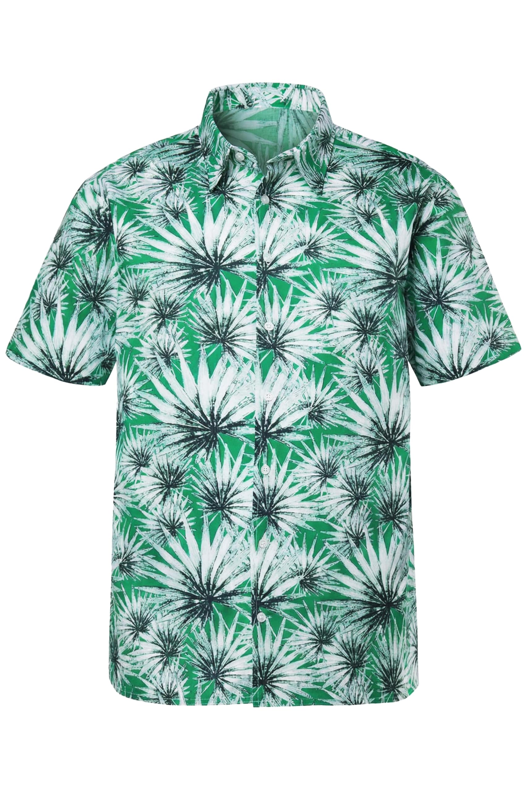 Men Plus Herren große Größen Übergrößen Menswear L-8XL Hemd, Halbarm, Kentkragen, Print, Comfort Fit, bis 8 XL 846353