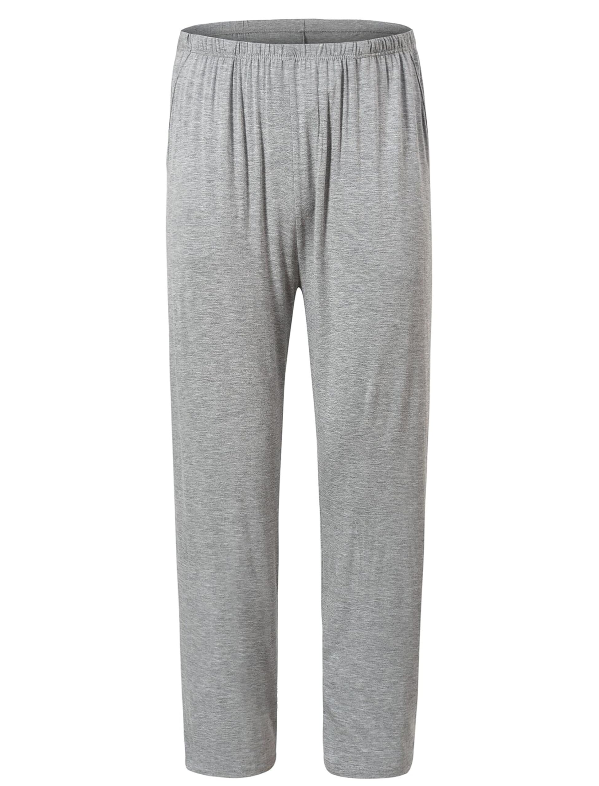 JINSHI Pantaloni Lunghi Pigiama da Uomo Morbide Modal Pantalone da Salotto Biancheria da Notte
