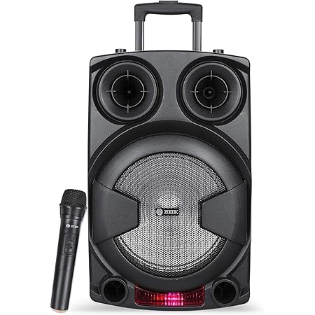 Zoook Rocker Thunder XXL 70 watts Trolley Karaoke Bluetooth Party Speaker with Remote, Built-in Active Amplifier and Wireless Mic