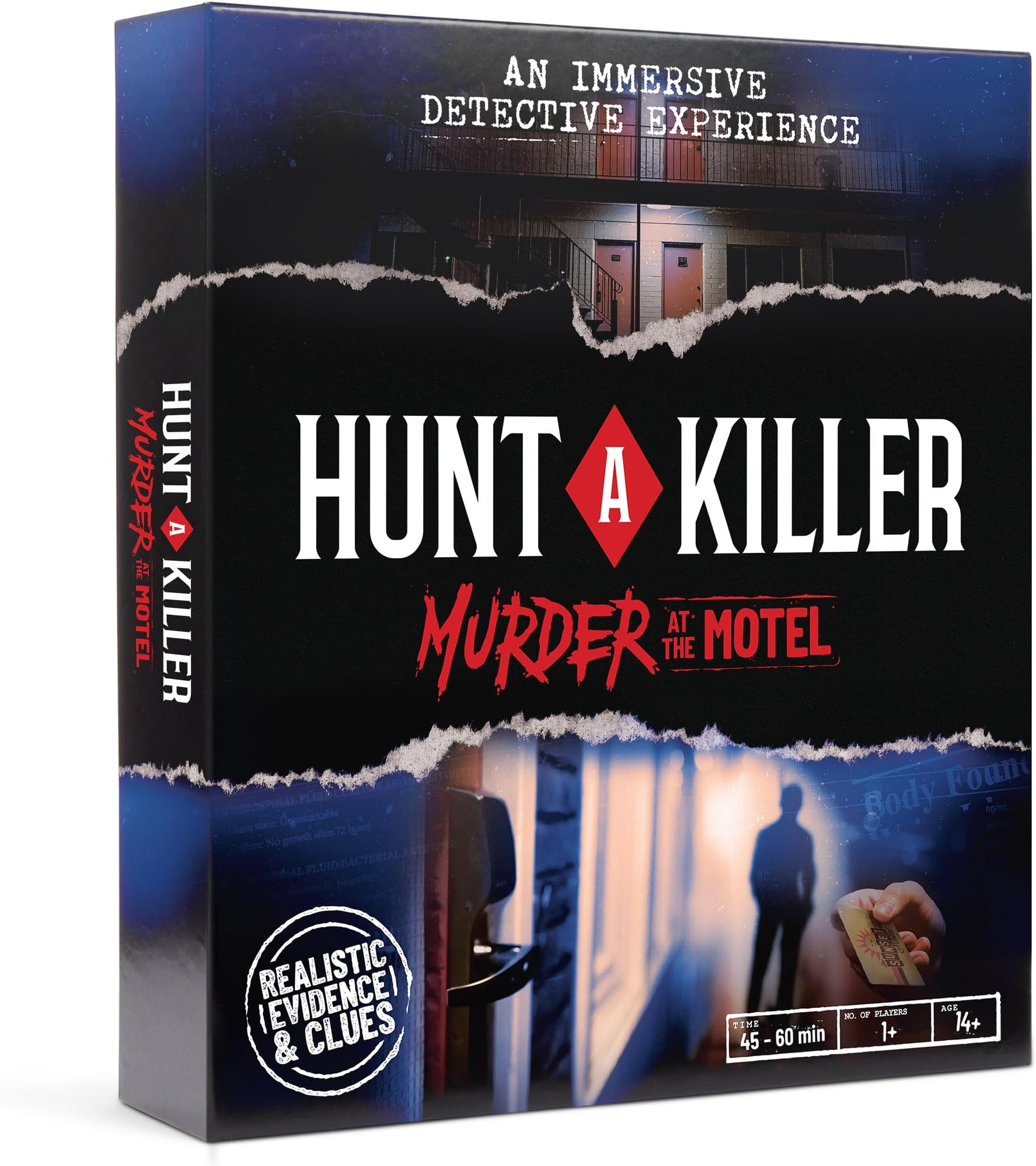 Murder at The Motel - an Immersive Murder Mystery Experience - for True Crime Fans with Evidence & Puzzles - Solve Crimes at Date Night or Family Game Night - Age 14+