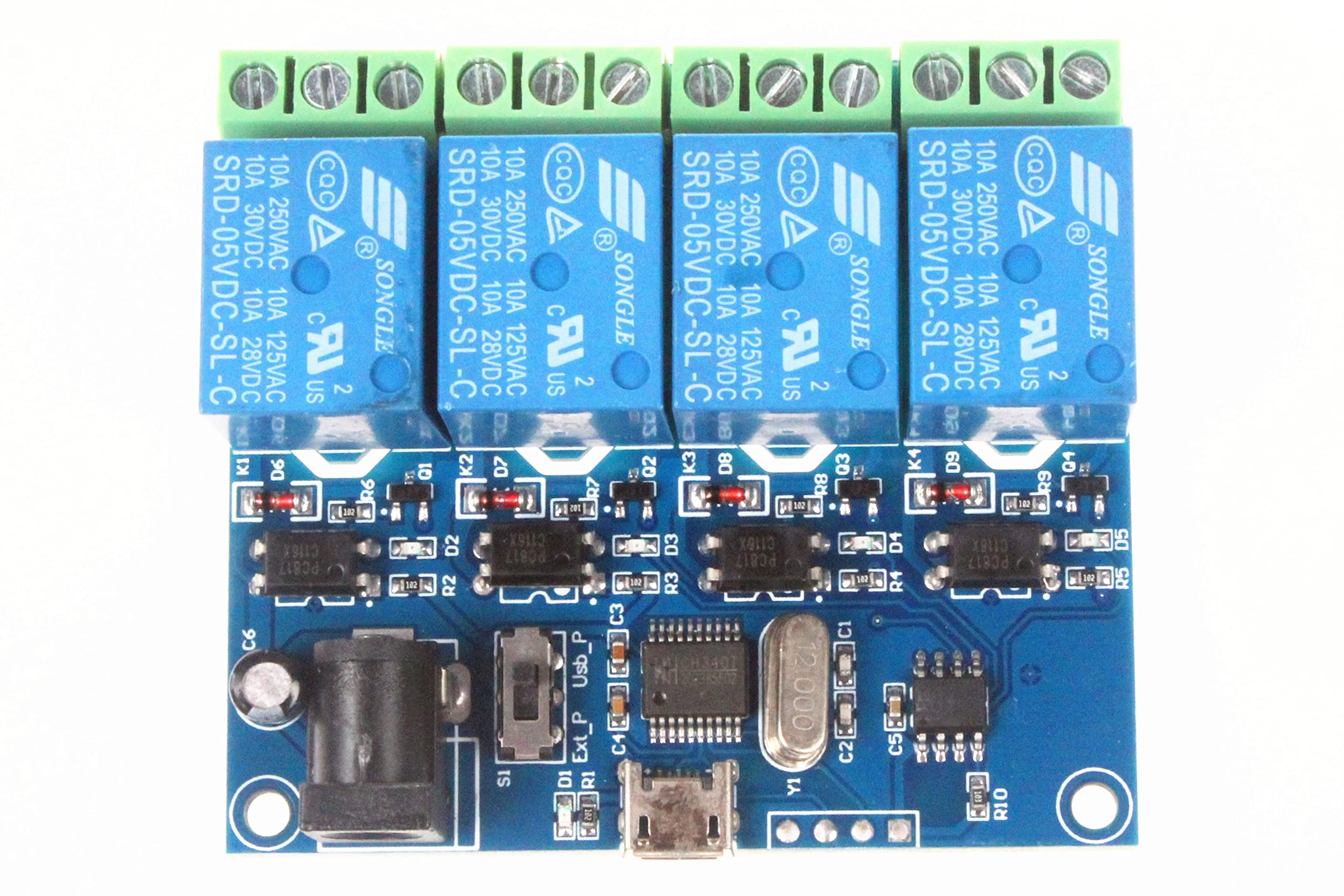 Snapklik.com : 4-Channel Micro USB Relay Module USB Smart Control ...
