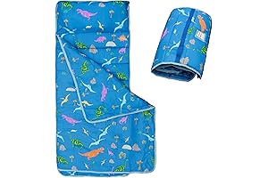 SUPERYO Toddler Nap Mat with Pillow and Blanket Set