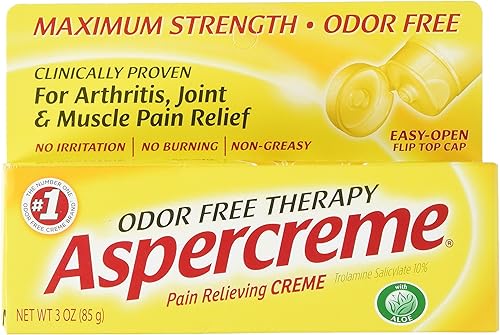 Miniatura 2 de Aspercreme Crema de alivio del dolor de máxima fuerza con aloe de 3 onzas (paquete de 4) para artritis, dolor articular y muscular