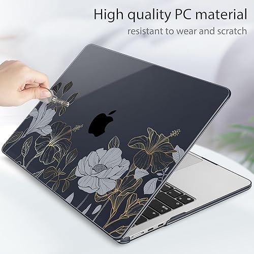 Miniatura 7 de Tuiklol Funda rígida para MacBook Air de 15 pulgadas 2024 2023, versión M3 M2, modelo A3114 A2941 con cubierta de teclado, protector de pantalla y