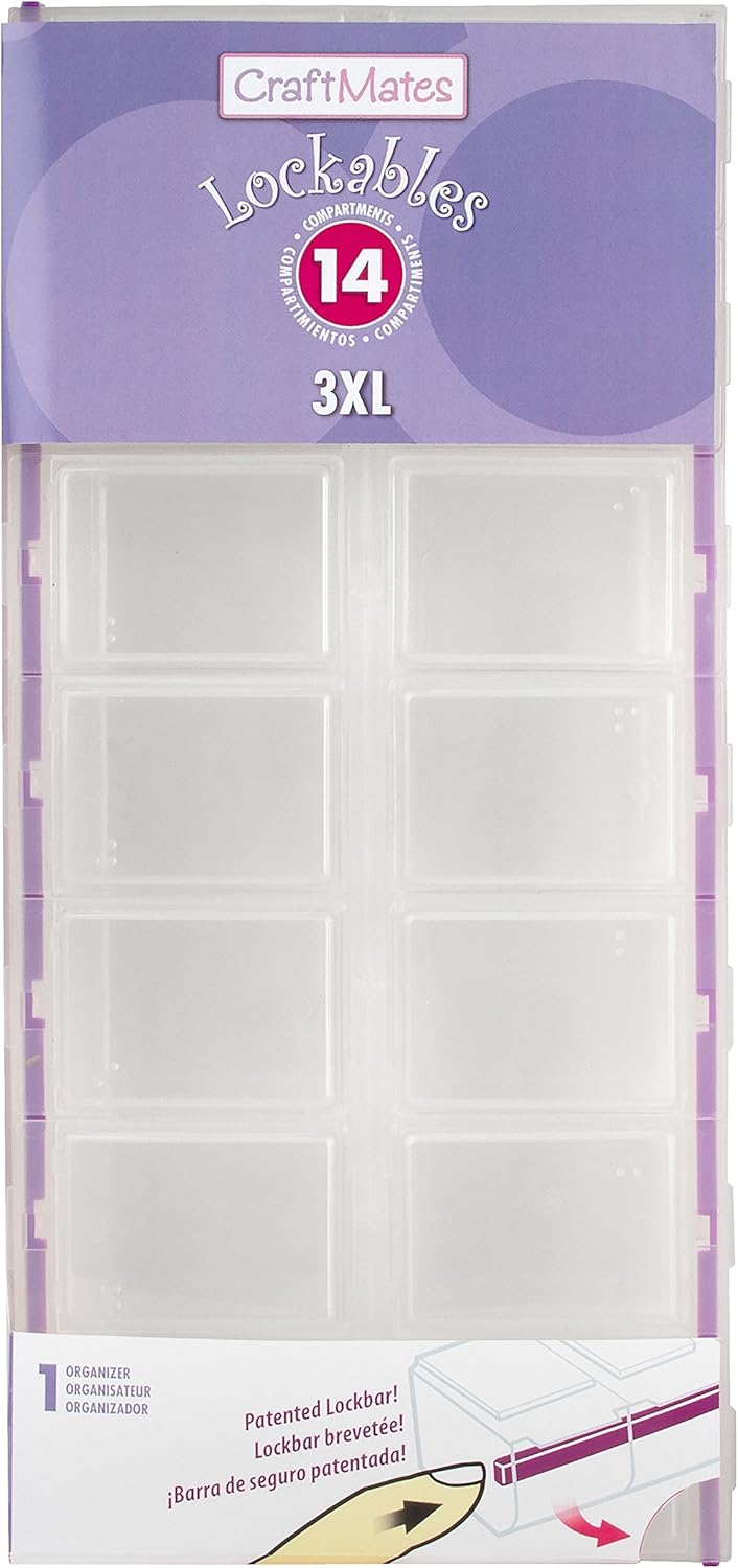 CRAFT MATES Bead Organizer and Plastic Storage Containers for Crafts