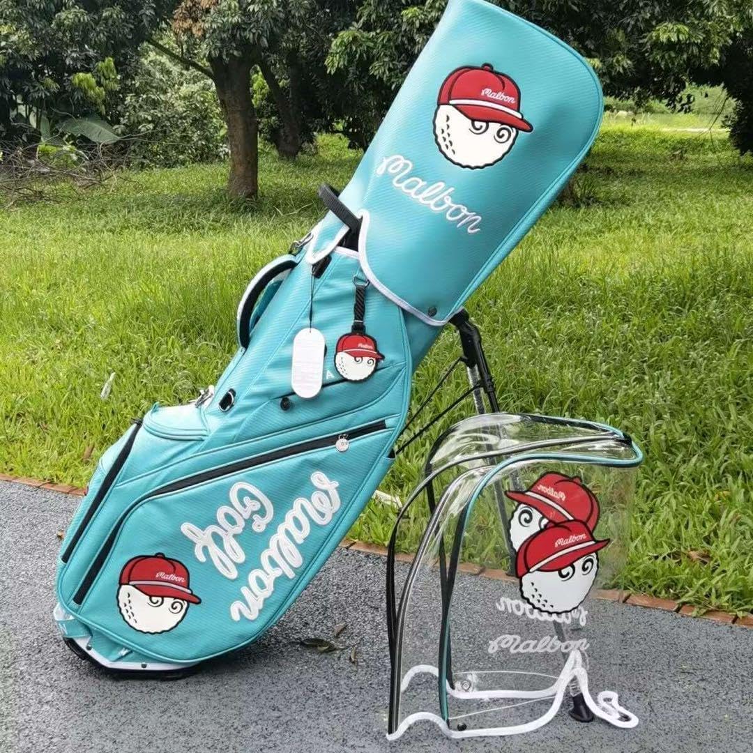 マルボンゴルフ キャディバッグ 水色 マルボンゴルフ malbon キャディ