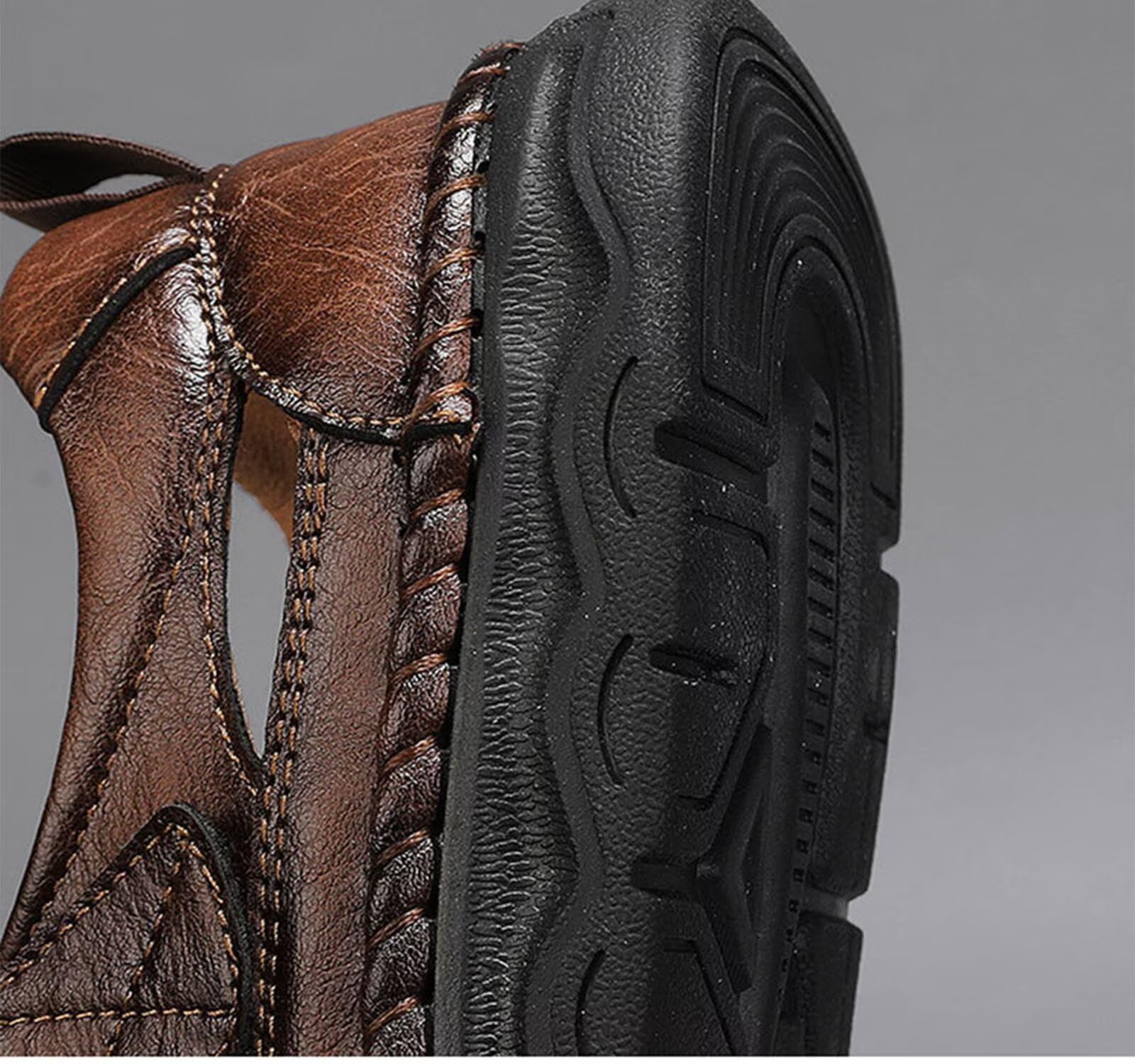 Rivccku Sandalias Hombre Verano Trekking Deportivas Playa Antideslizantes Zapatos con Punta Cerrada de Senderismo