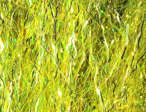 Miniatura 6 de Hareline Fibra de hielo Dubbin Ripple Negro -,Fucsia sangriento,azul, (Blue UV),Chartreuse,#67 Cobre,Púrpura eléctrico,amarillo (FL