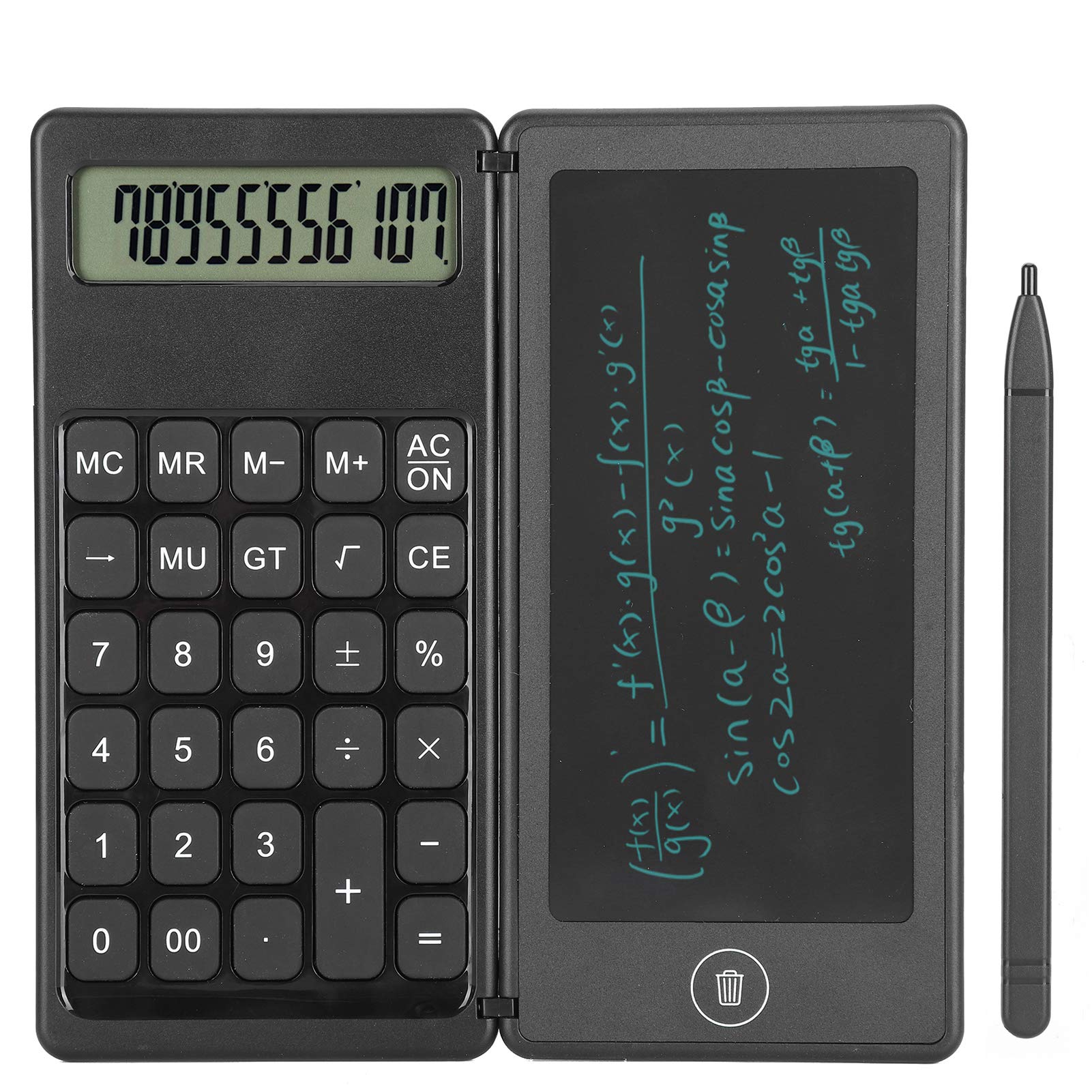 EXID 6in LCD Calculator Tablet Notepad Children Handwriting Board School Office Tools Small and Portable