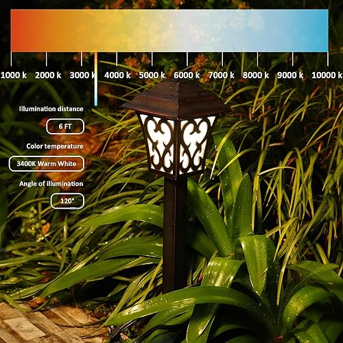 Miniatura 3 de Malibu - Luces de paisaje de bajo voltaje de 0.8 W, luz LED de camino de 12 V, kits de iluminación para exteriores, 12 lúmenes, 3400 K, luces