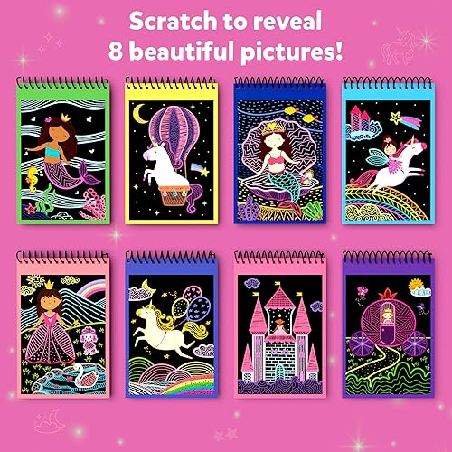 Miniatura 4 de Skillmatics Recuerdos de fiesta (paquete de 15)  Juego de arte mágico para rascar para niños, unicornios y princesas, bolsas de regalo rosas,