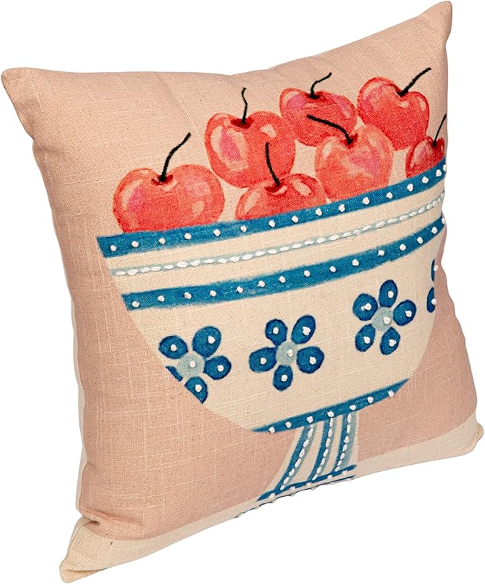 Almohada Decorativa Cuadrada de Algodón con Bordado, 46 x 46 cm miniatura 8