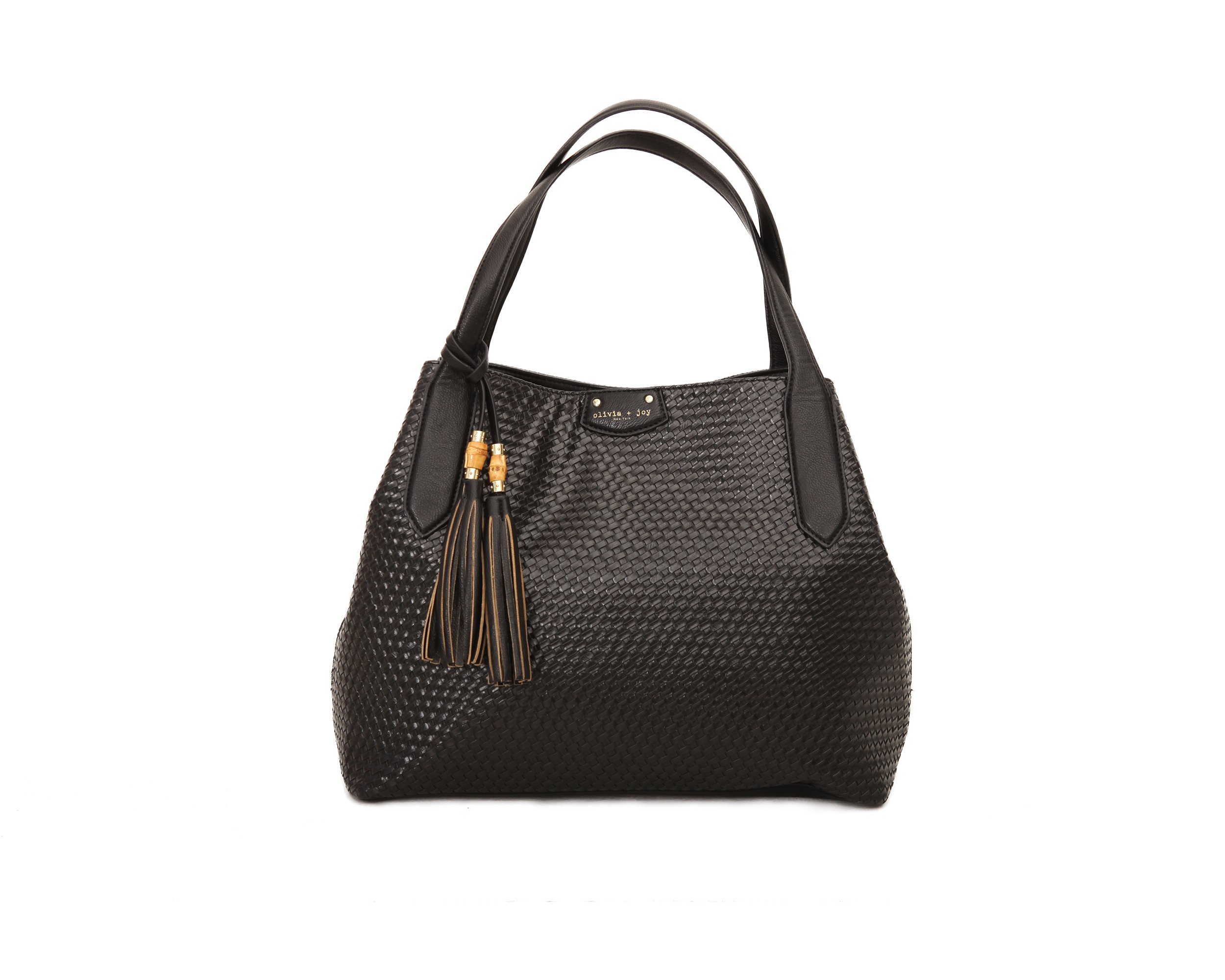 Olivia And Joy Womens Fashion Designer Handbags Coralie Woven Faux