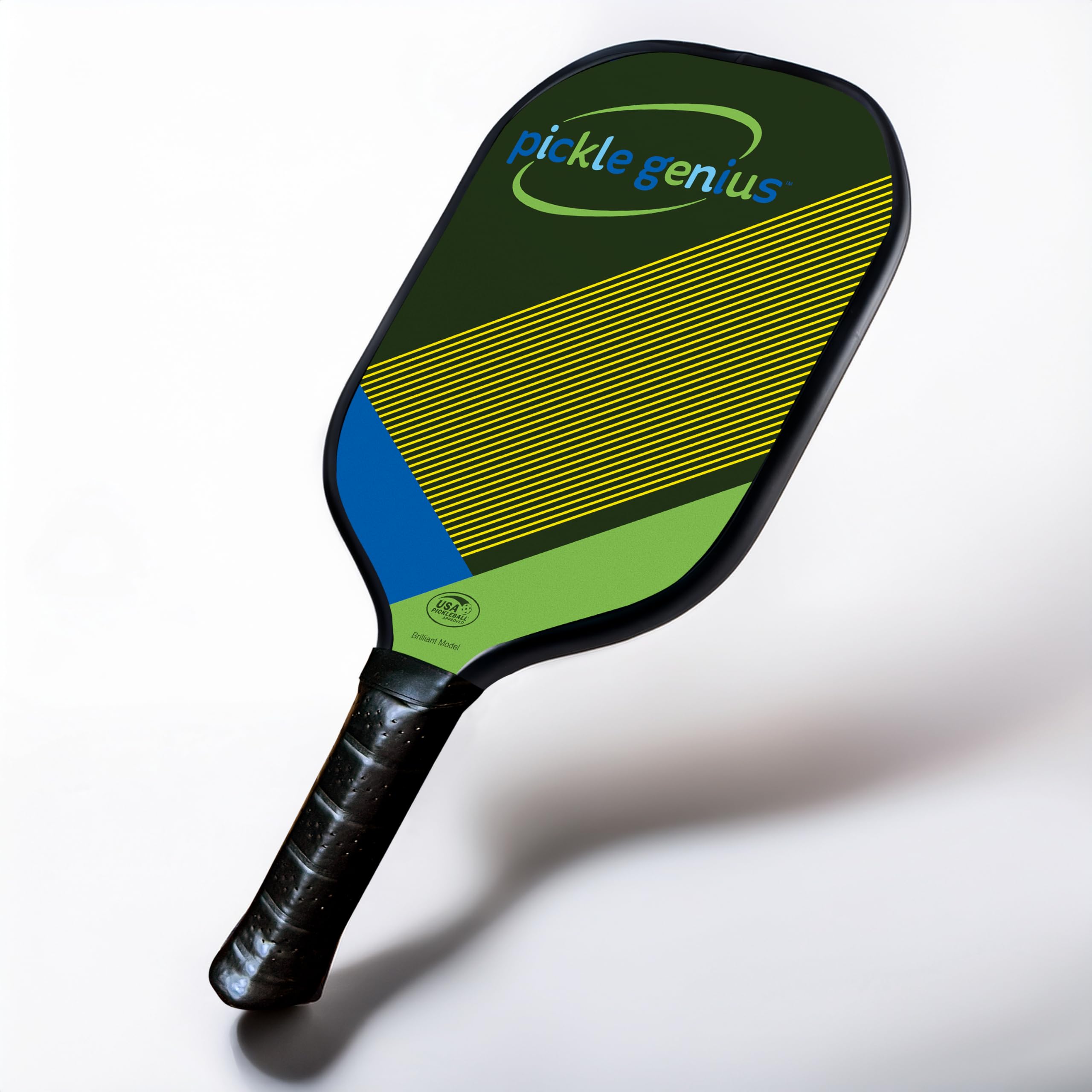 Pickle Genius Quiet Pickleball Paddle – USAPA Approved Carbon Fiber with Grit – 8oz Pickleball Racket for Adults – Honeycomb Core Vibration Dampening