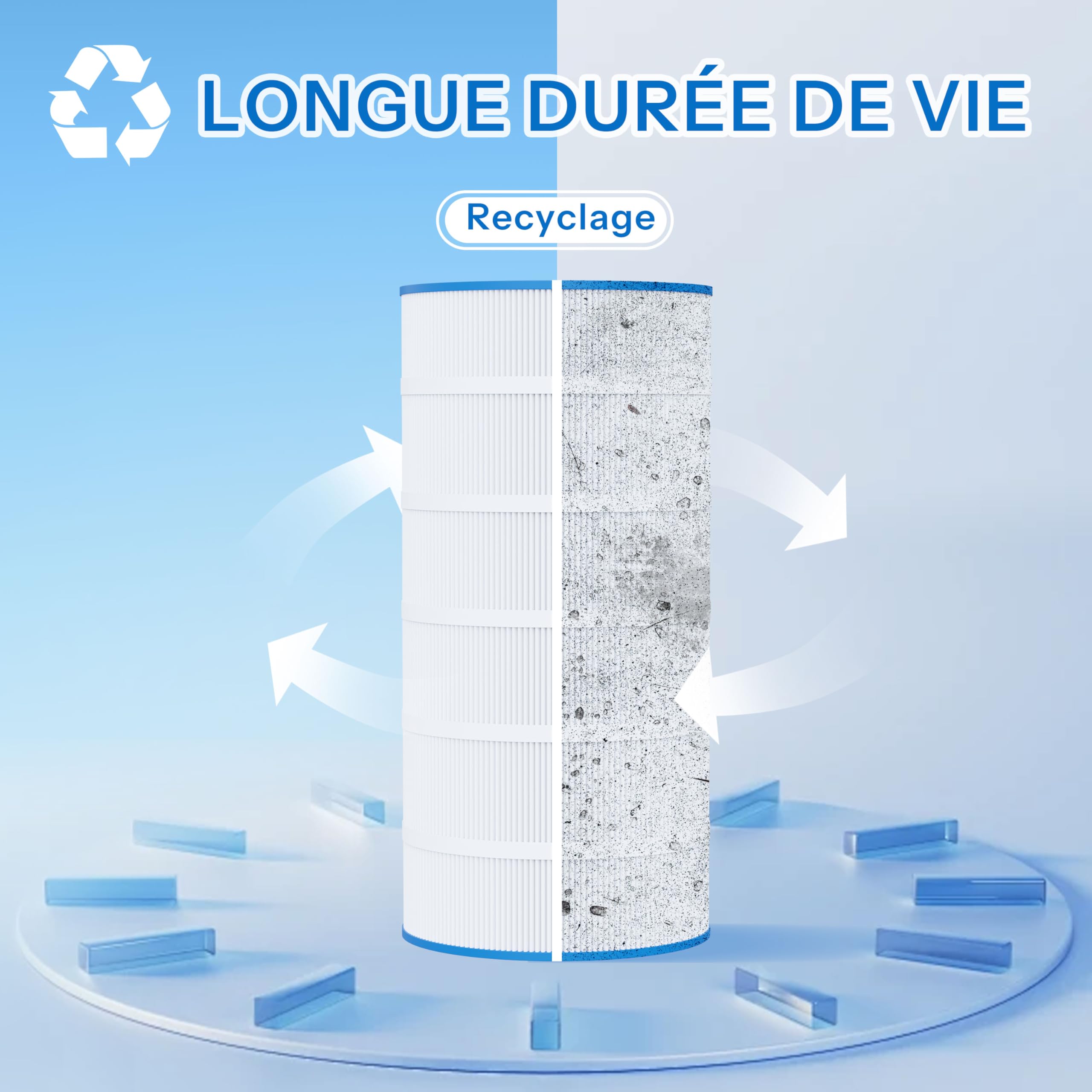 Cartouche Filtrante Piscine Compatible avec Magiline FX30, 1PCS | Remplace Magiline FX30/FX40/FX50