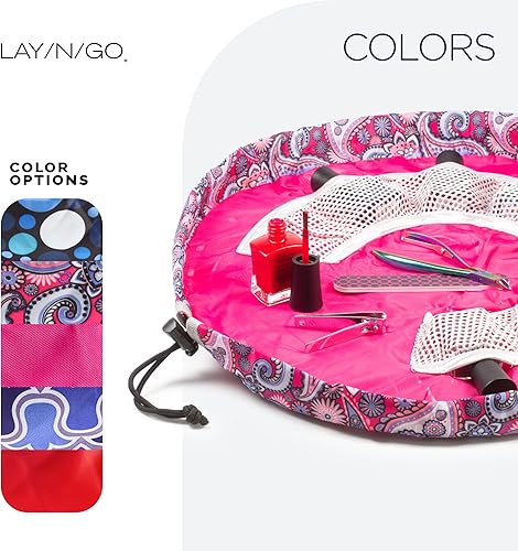 Miniatura 6 de Lay-n-Go Nail Spa - Soporte para esmalte de uñas acrílico cosmético, organizador y bolsa de aseo para viajes y uso diario con un diseño patentado