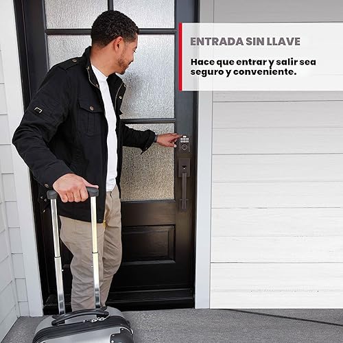 Miniatura 2 de Kwikset HomeConnect 620 Z-Wave Cerradura Inteligente con Teclado de Largo Alcance Habilitado, Entrada Conveniente sin Llave, Códigos de Usuario Mate