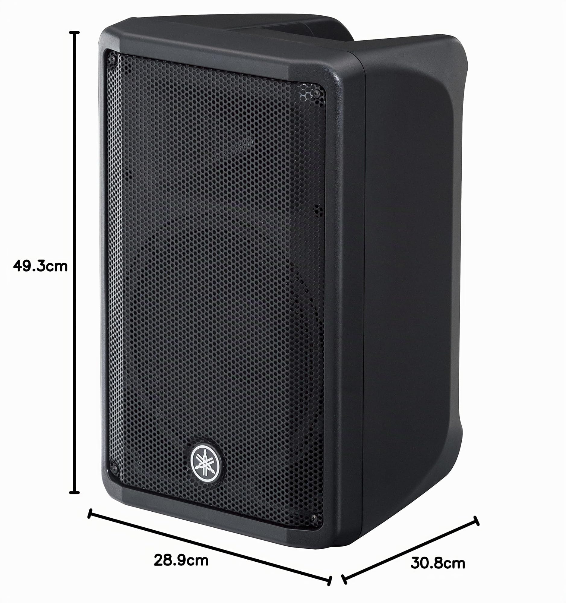 Yamaha DBR10 325W Noir haut-parleur - Hauts-parleurs (2-voies, Avec fil, RCA, 325 W, 55 - 20000 Hz, Noir)