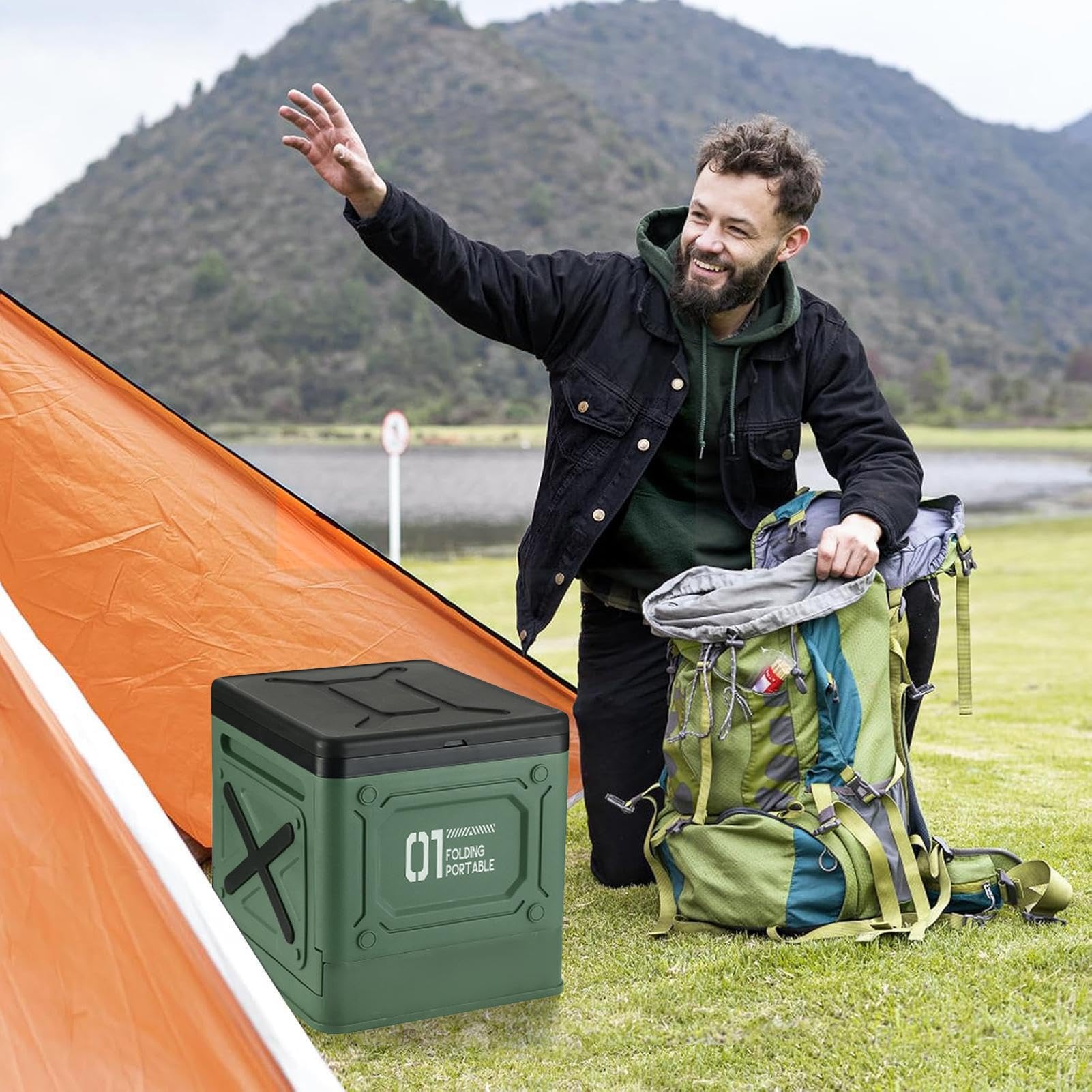 Tragbares Töpfchen Klapptoilette Camping WC Schwerlasttoilette | Campingtoilette Faltbar Tragbare Toilette Schwerlast Camping Töpfchen Klapptöpfchen Leicht zu reinigen für Reisen