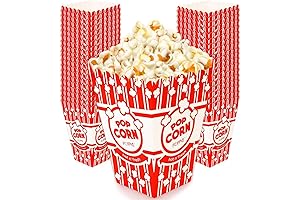 Poppy's Small Popcorn Boxes - Concession-Grade Popcorn Buckets for Popcorn Bars