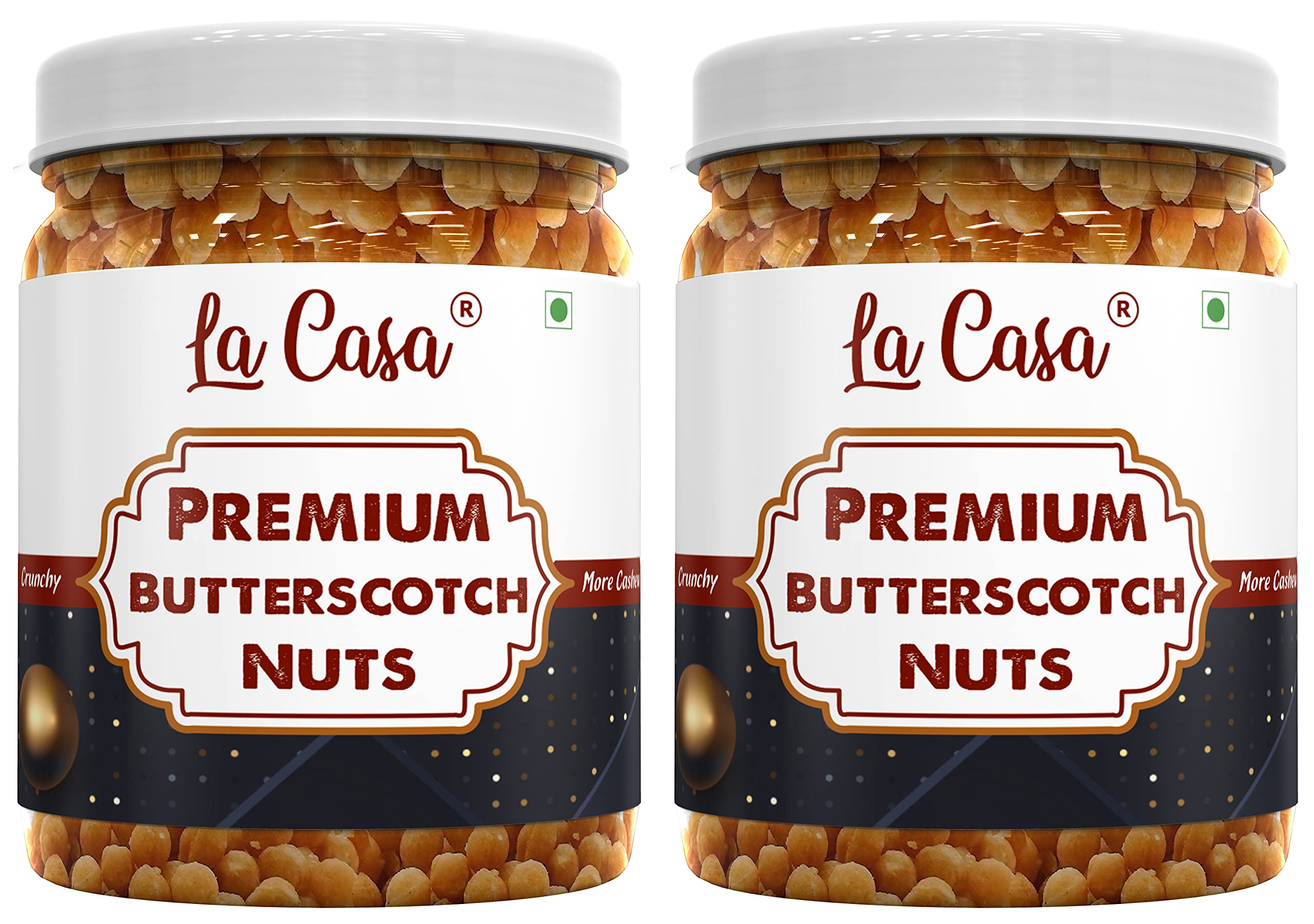 La Casa Premium Butterscotch Nuts | Combo of 2 | Crunchy Nuts Bits for Cakes Decoration | 2 x 250g | (B0BBQLSKSM) Amazon Price History, Amazon Price Tracker