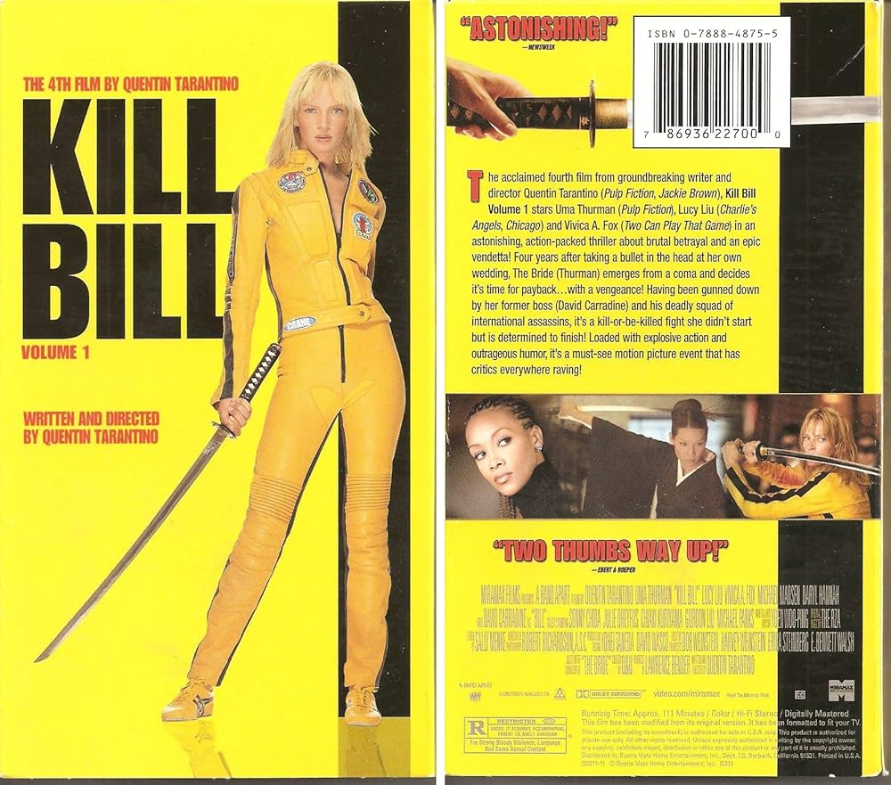 KILL BILL1。 Kill Bill 1 [VHS] : Amazon.fr: DVD et Blu-ray