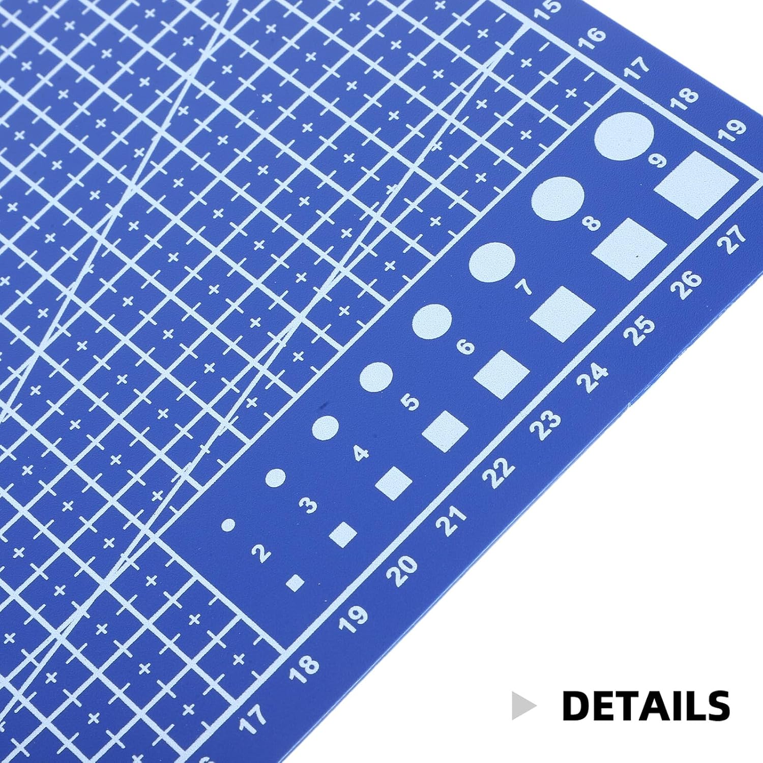 A4 Double-sided Craft Cutting Mat for Sewing and Hobbyists, Blue Self-healing Cutting Board 30×22cm for Quilting and Handmade Projects
