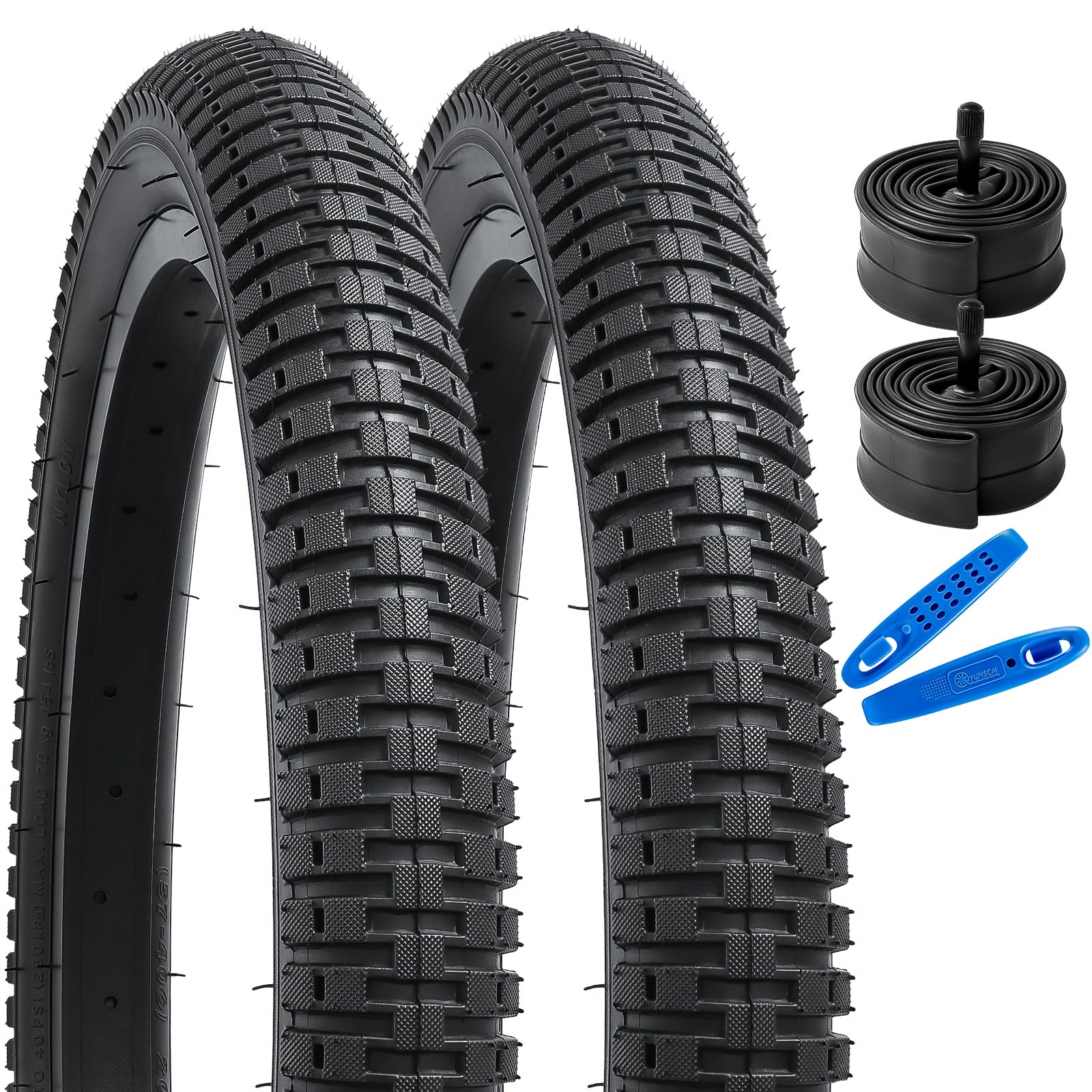 Amazon | YunSCM 2本セット,20 2.25 タイヤ,20x2.25 57-406 自転車