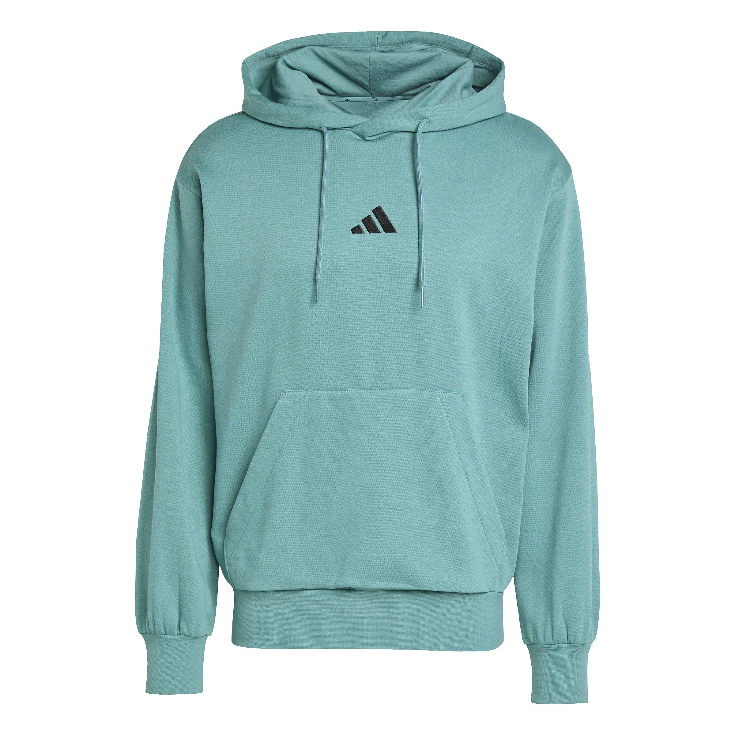 adidas Herren Essentials FEELCOZY Fleece Hoodie, preloved Teal, XS