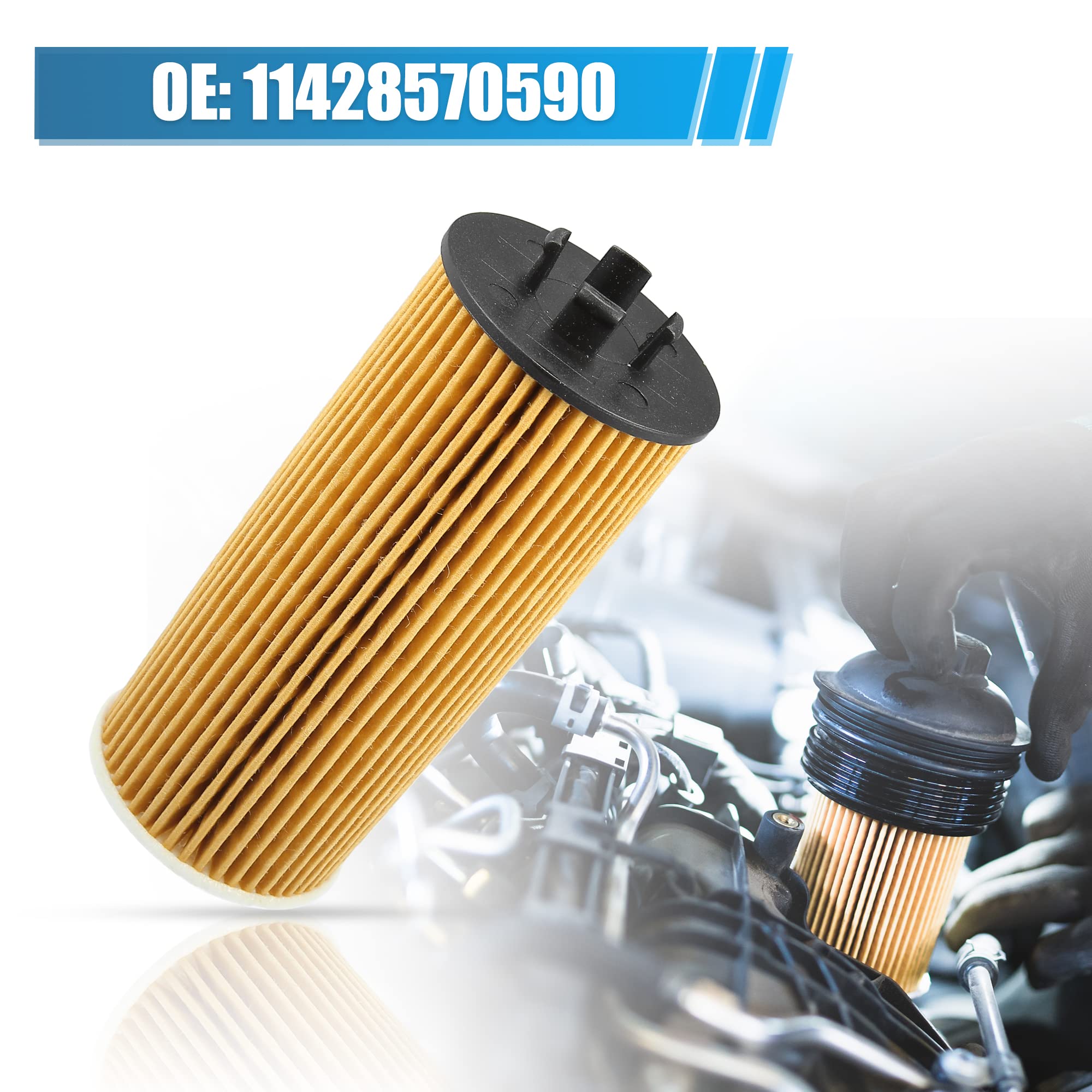 Amazon | X AUTOHAUX エンジンオイルフィルター 11428570590 Mini