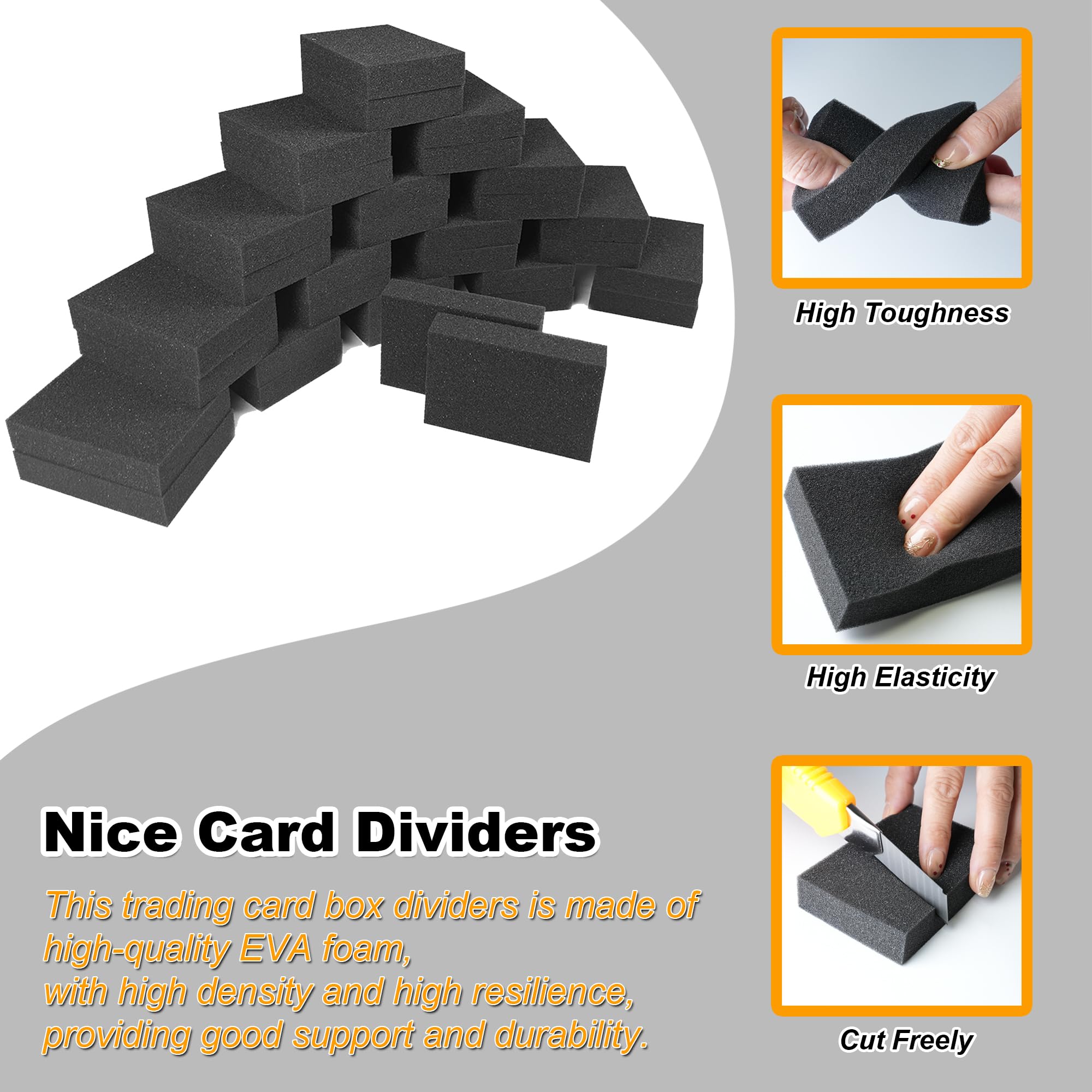 Amazon.com: Joewuzun Foam Card Dividers - 48 PCS Card Dividers for