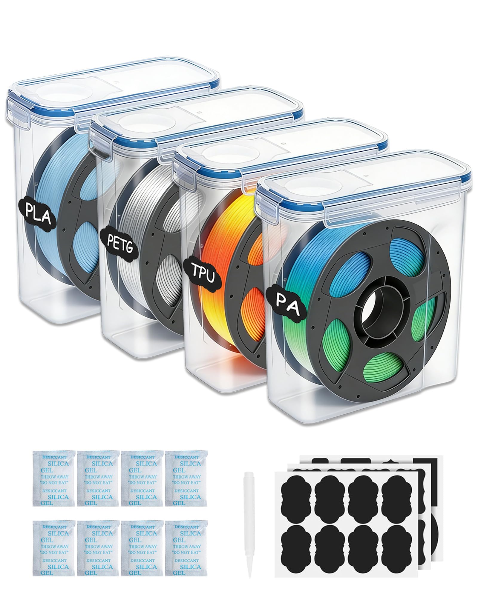 Bestery Filament Storage Box 4-Pack