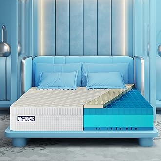 The Sleep Company SmartGRID Ortho Royale Mattress | Japanese Patented Technology with 100% Natural Latex | 5 Zone Support for Back Pain Relief | Medium Firm Queen Size Bed Mattress 75x60x8
