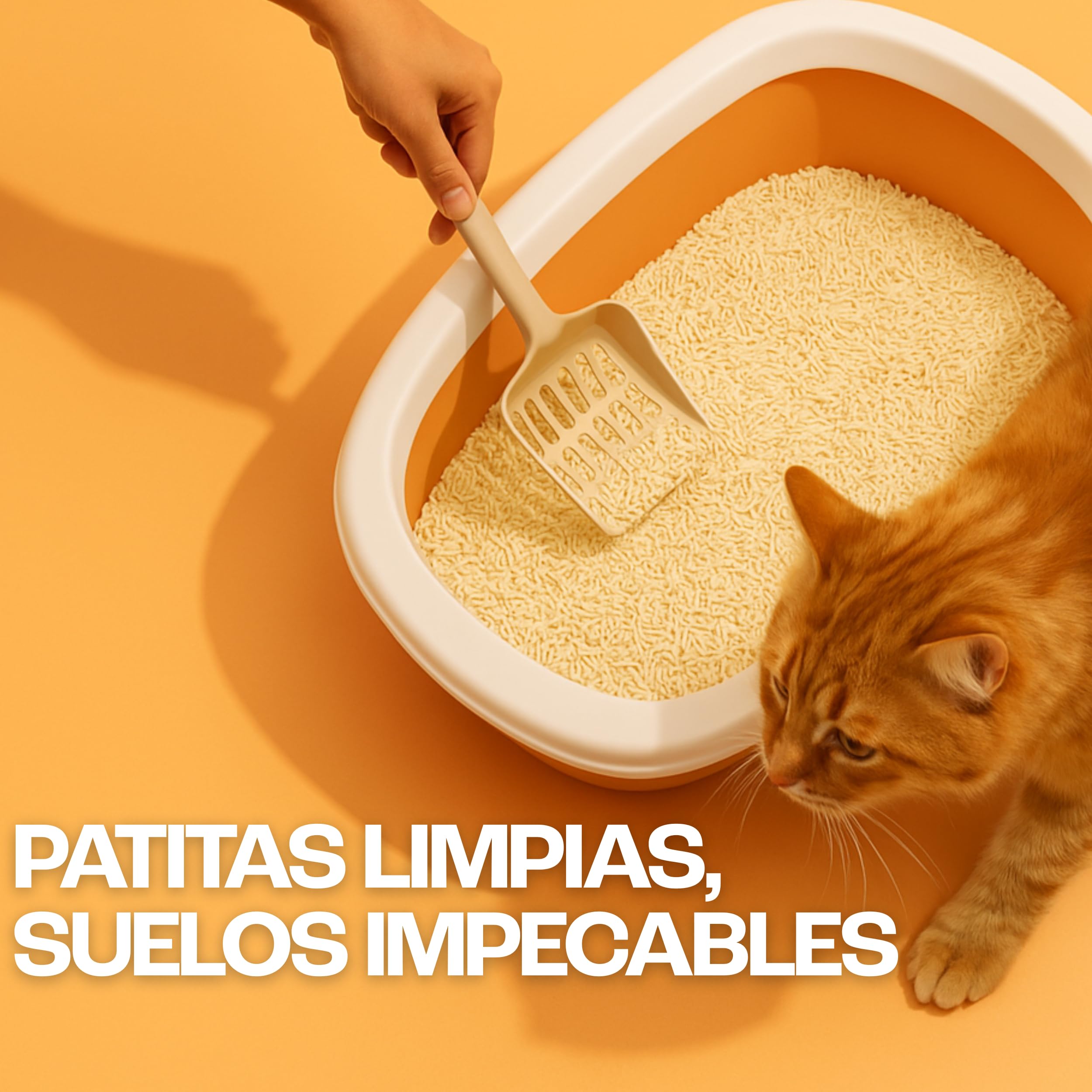 Arena de Tofu para Gatos OSSY X4 10Kg 24L Arena Super Aglomerante Desechable por WC Sin químicos Sin Fragancias Artificiales Libre de Polvo 5 Etapas de Filtrado Control Olores Natural.