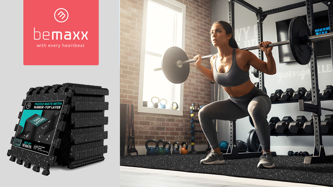 Amazon.com : bemaxx Gym Mats Set - 18 pcs EVA Interlocking Foam