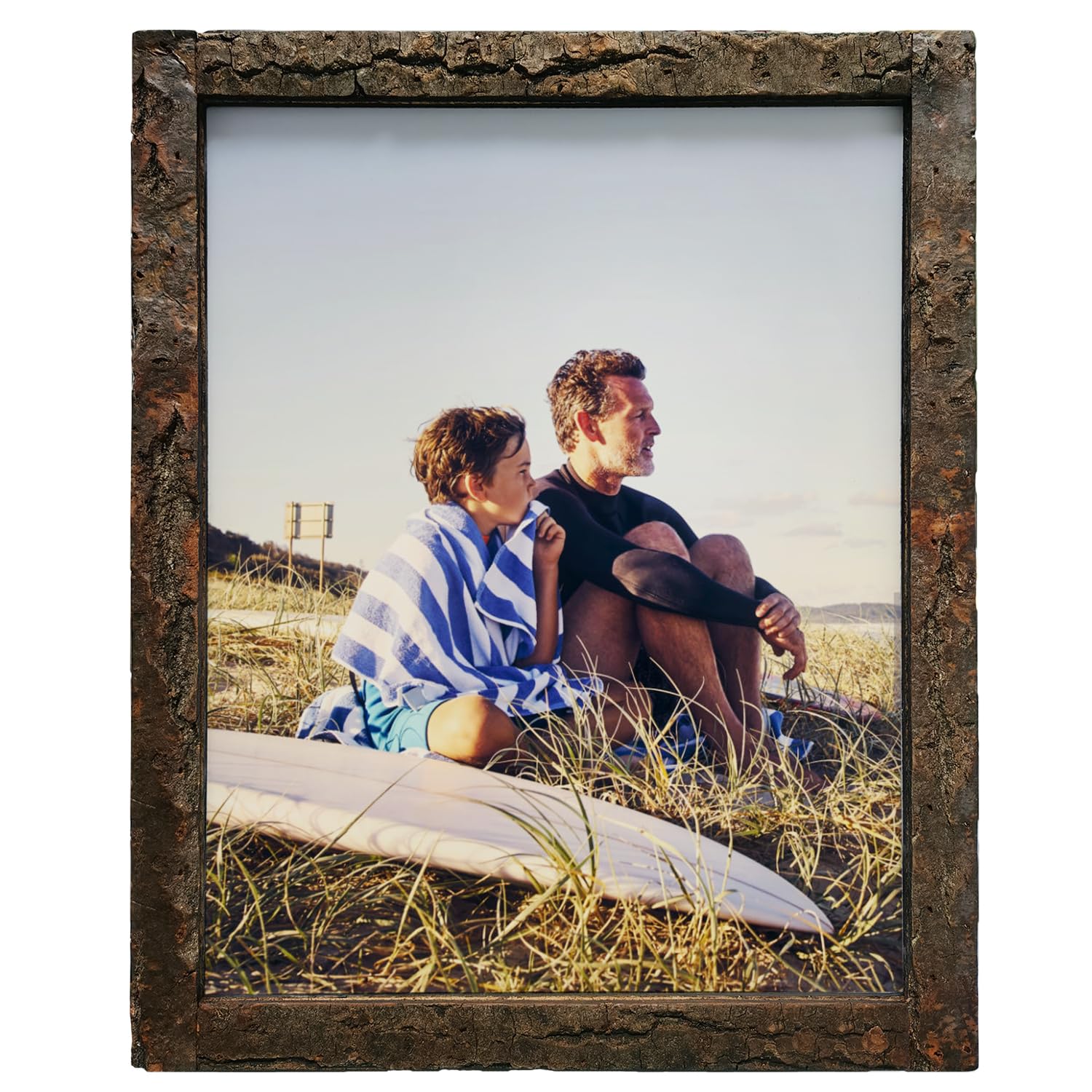 IKEREE 11x14 Real Bark Frame