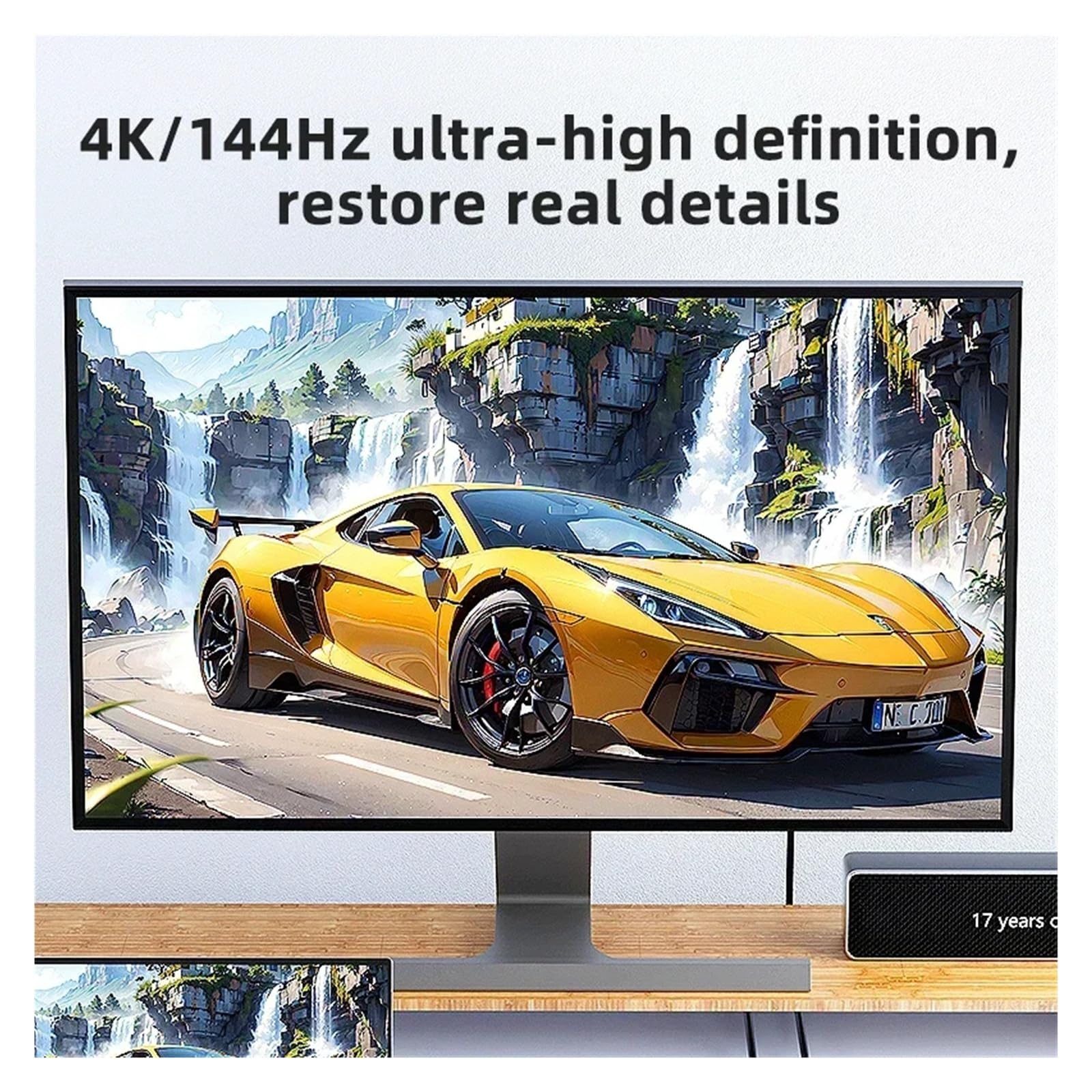 Répartiteur Compatible 8K MST SST 1 entrée 2 Sorties DP .4 à 30 Hz 4K 120 vers convertisseur DisplayPort(DP to 2HD)