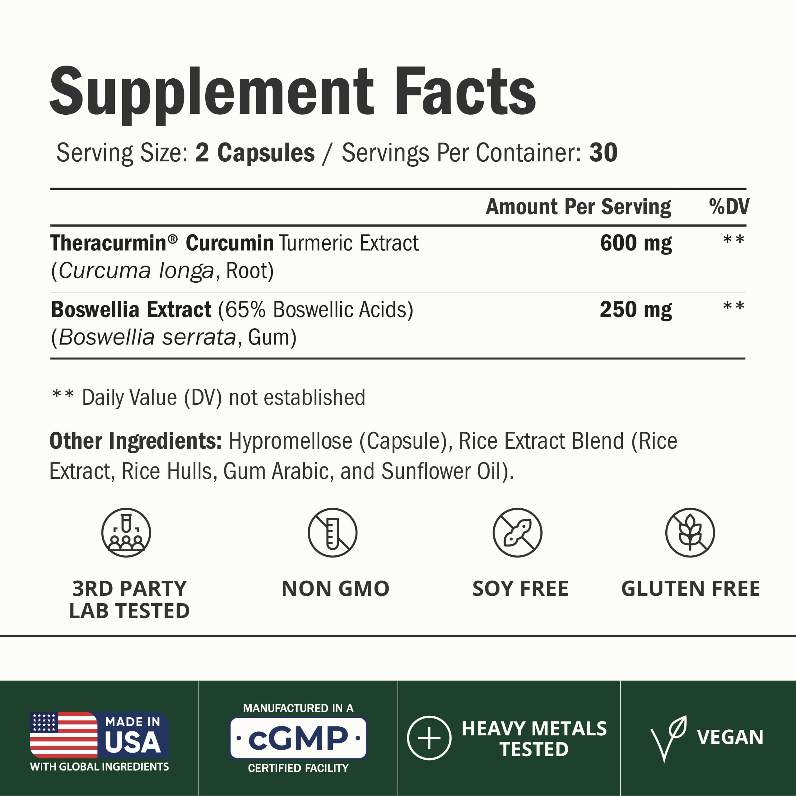 Advanced Turmeric Curcumin Supplement for Joint Support & Inflammation 60Ct — Amazon image 2